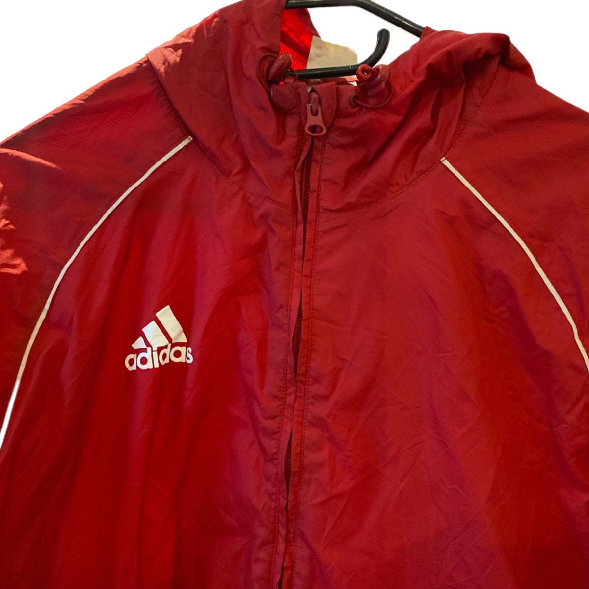 adidas trainingsjacke full zip rot | m - LoroLocoAuthentic