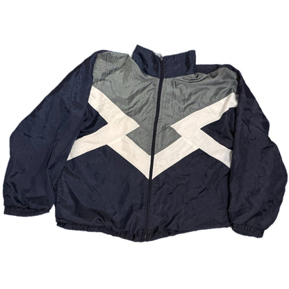 TRAININGSJACKE BLAU, GRAU | M