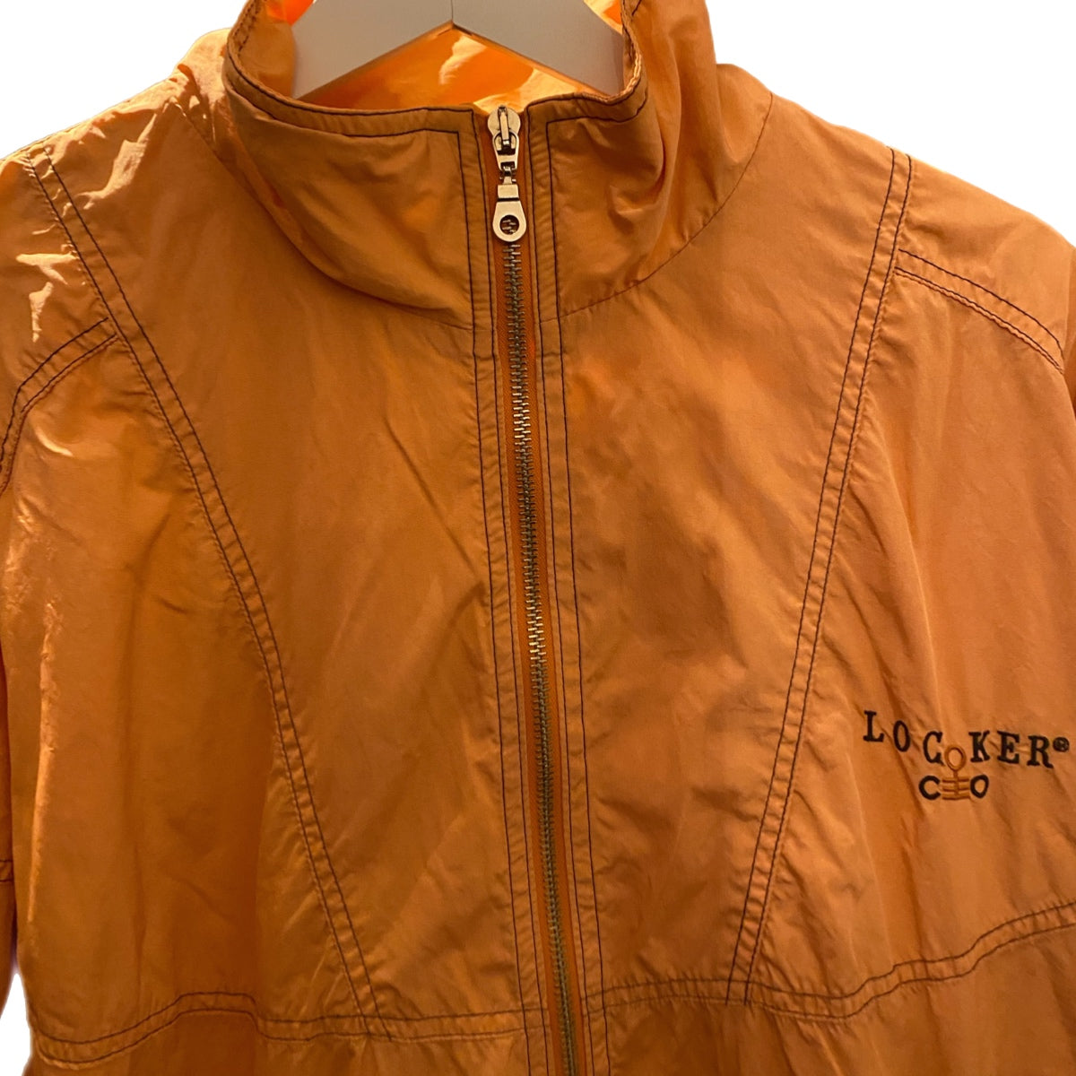 locoker trainingsjacke full zip orange | m - LoroLocoAuthentic