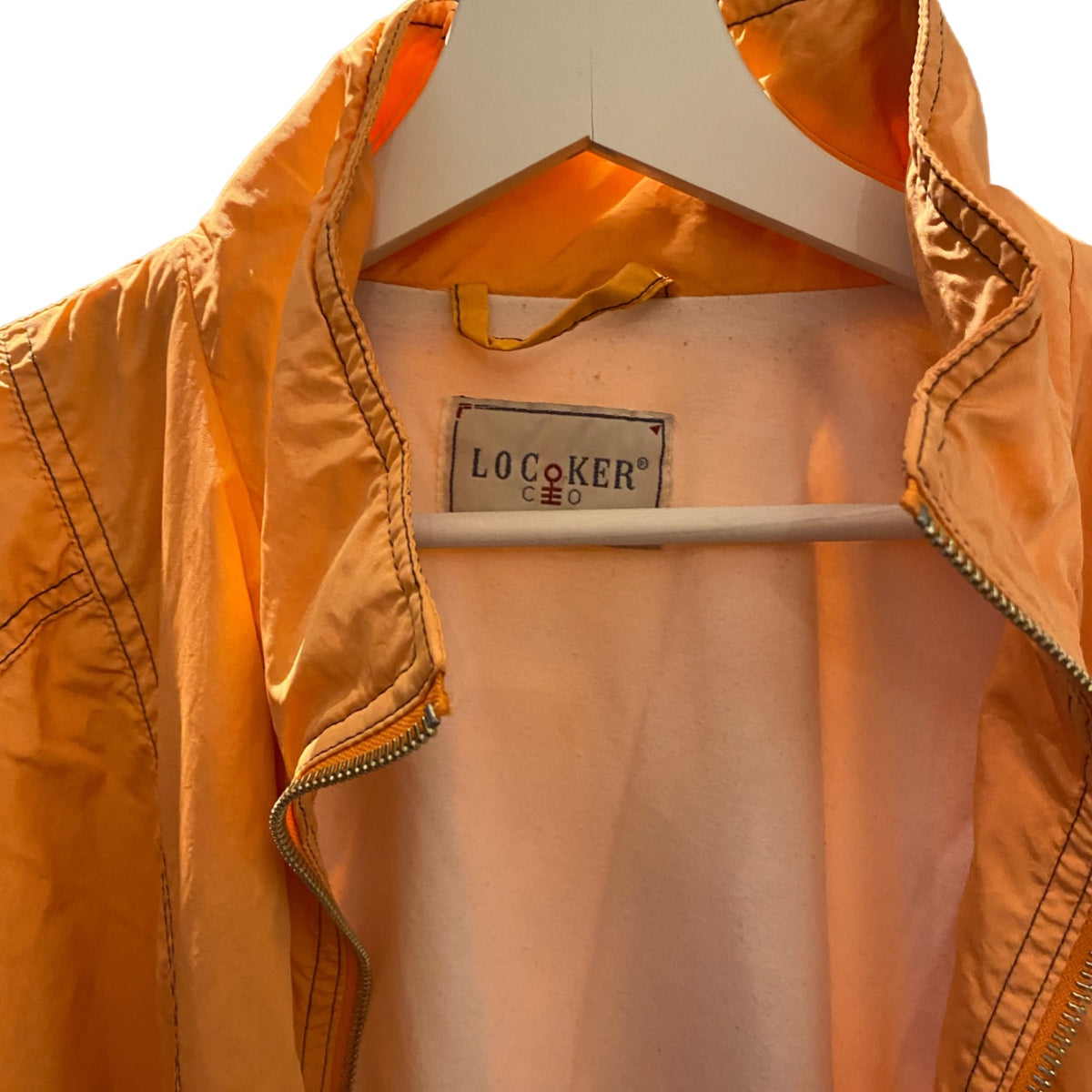 locoker trainingsjacke full zip orange | m - LoroLocoAuthentic